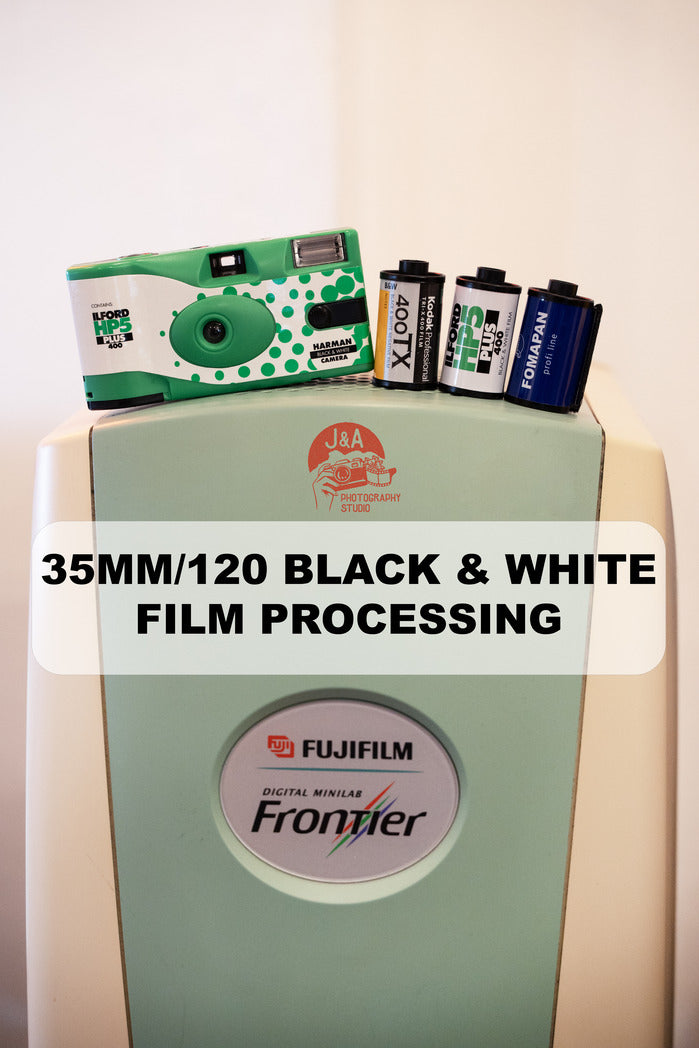 Black & White Film processing - J&A Photography Studio