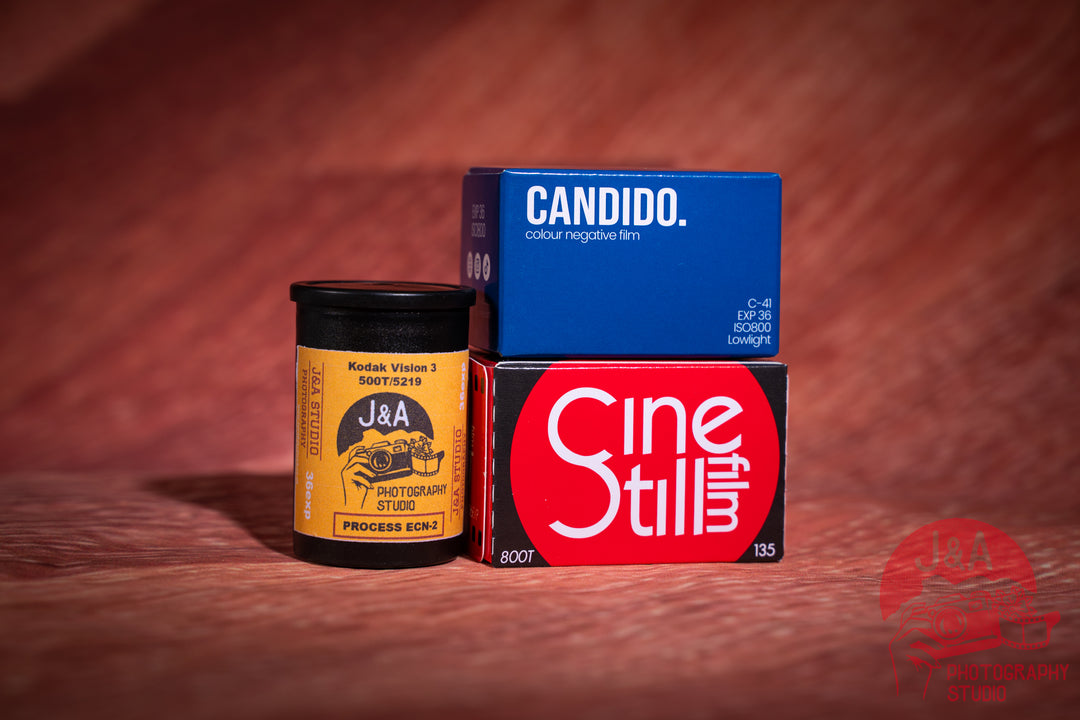 Night time capture bundle! - Cinestill 800T, Kodak vision 3 500T & Candido 800 - J&A Photography Studio