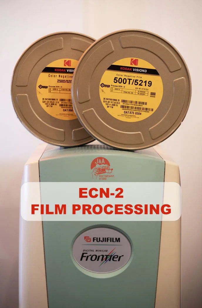 Professional ECN-2 Film Developing using high-quality ECN2 chemicals. Expert motion picture film processing with rich colours, fine detail, and cinematic results.