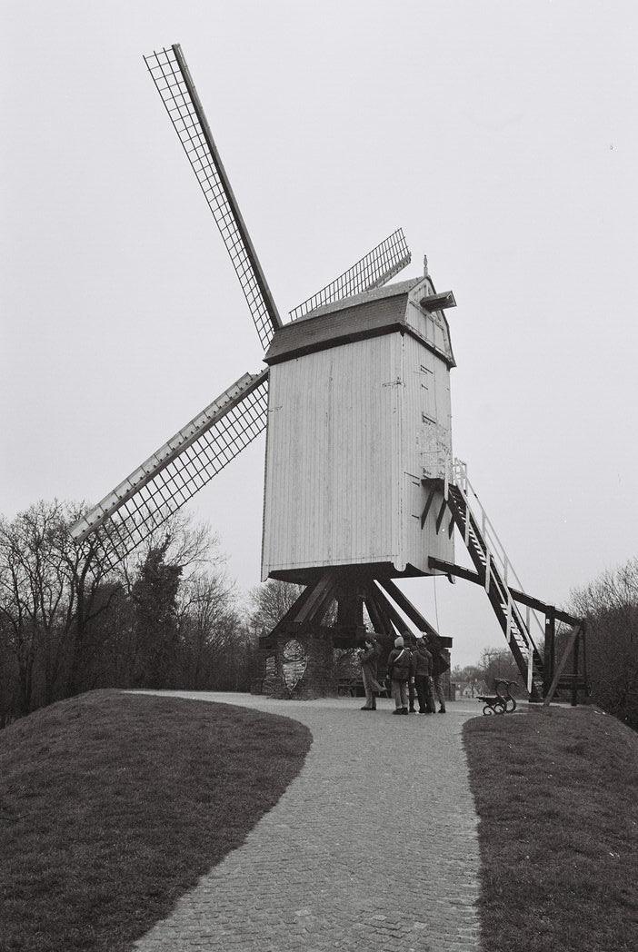 Landscape captured on expired Ilford XP2 400 35mm film with classic black and white XP2 Super tones