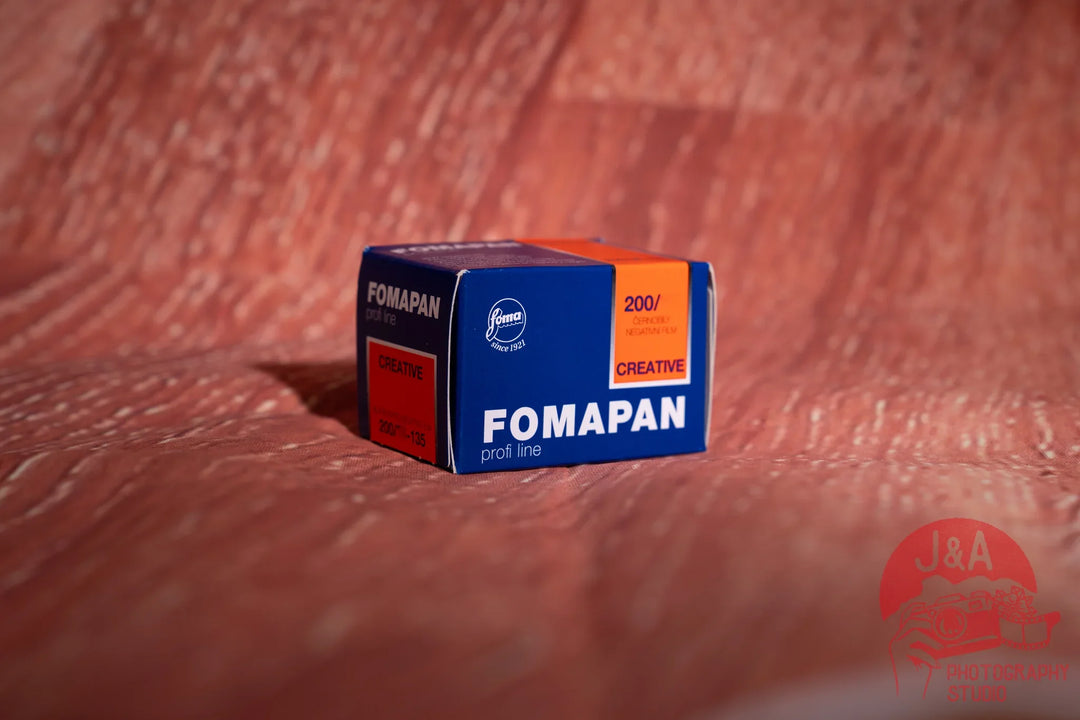 Fomapan 200 35mm black and white film roll for classic analog photography and professional black and white film processing