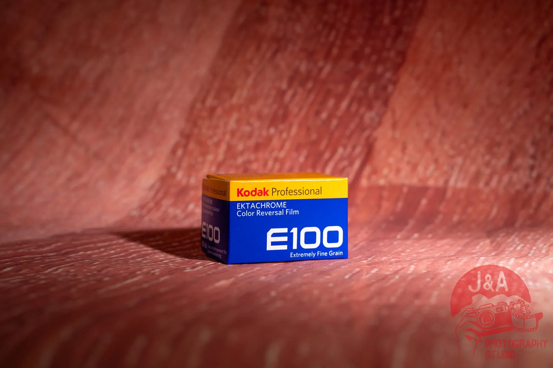 Kodak Ektachrome E100 35mm slide film roll for vibrant analog photography
