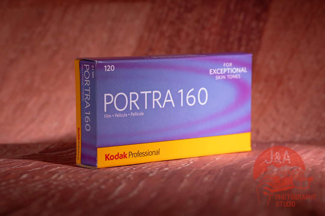 Kodak Portra 160 120 medium format film roll for professional analog photography, 5 rolls