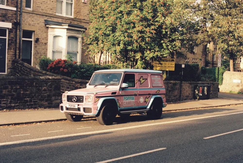 Outdoor scene taken on Kodak Vision3 250D 35mm film