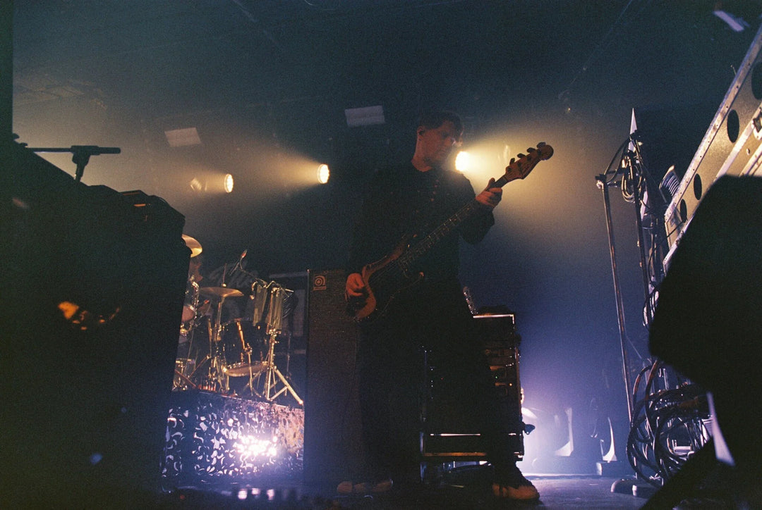 Analog cinematic image captured on Kodak Vision3 5219 film