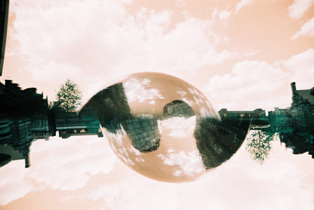 Creative analog photography scene with LomoApparat 35mm camera