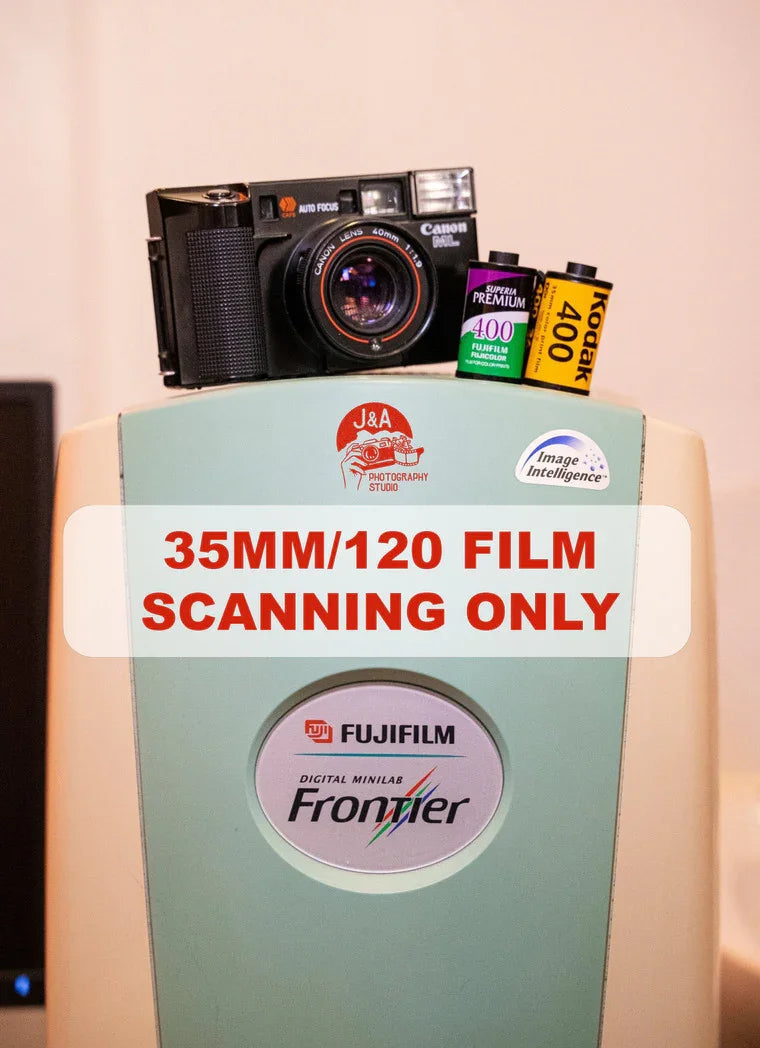 Scanning service for DEVELOPED 35mm & 120 film - J&A Photography Studio