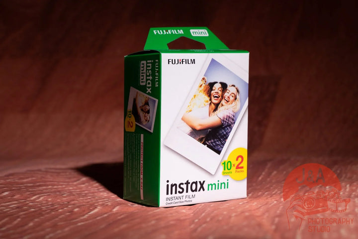 Fujifilm Instax Mini 20-shot film pack for Instax Mini 9 and 11 cameras, delivering vibrant instant photos with classic white borders