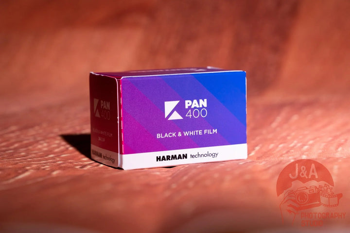 Kentmere Pan 400 35mm black and white film roll for classic monochrome photography with fine grain and rich tonal range