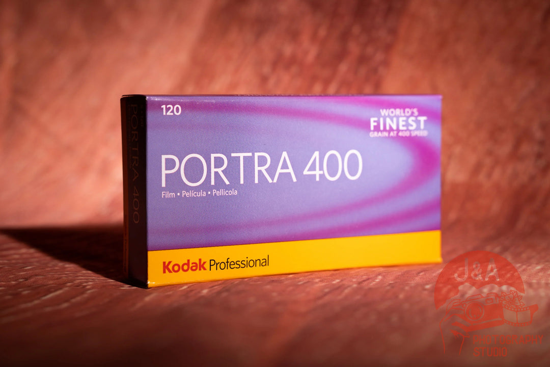 Kodak Portra 400 120 medium format film roll for vibrant colour photography with natural skin tones and fine detail, 5 rolls