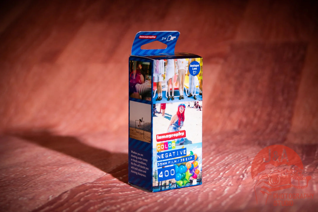 Lomography 400 35mm colour negative film roll for vibrant, high-speed analog photography and creative Lomo shots, 3 rolls